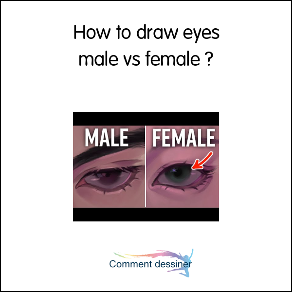 How to draw eyes male vs female